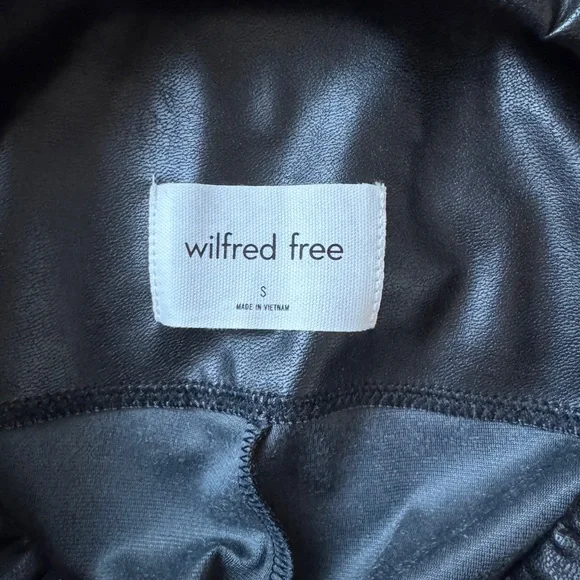 Wilfred Charcoal Faux Leather Leggings - Picture 3 of 3